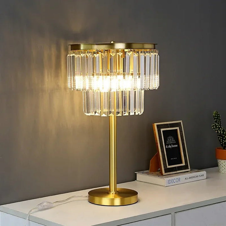 Lampe sur Pied de Luxe Cristal Moderne | Jira - Designix Lampadaire Lampe de Table Dimmable 3 Couleurs