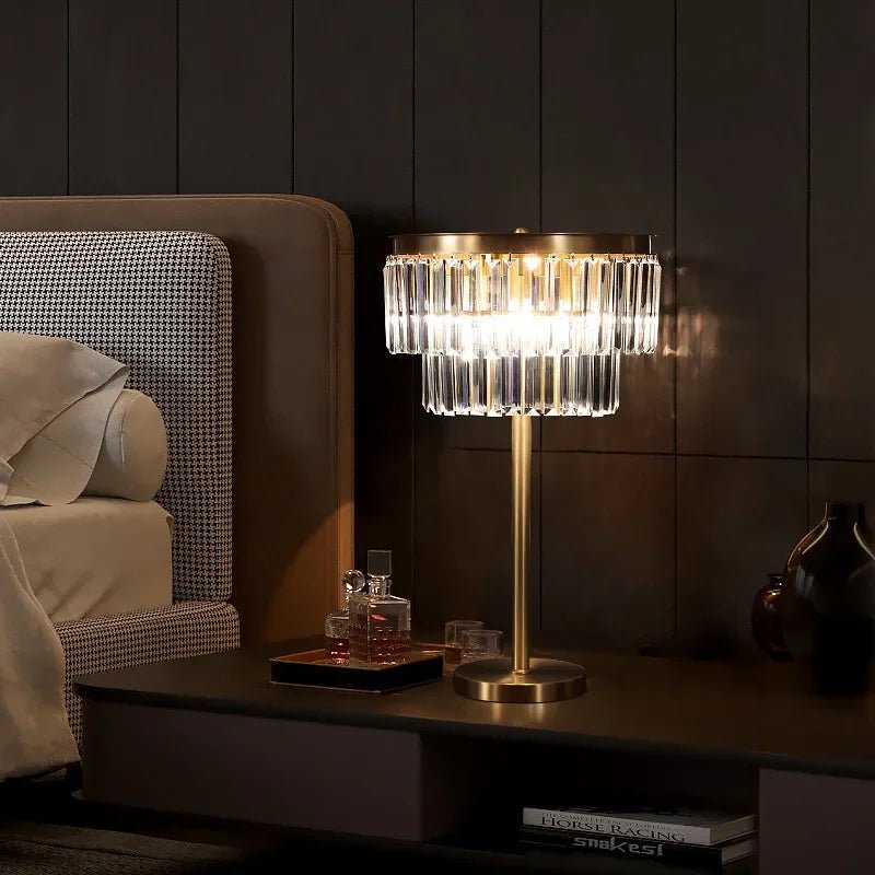 Lampe sur Pied de Luxe Cristal Moderne | Jira - Designix Lampadaire Lampe de Table Dimmable 3 Couleurs