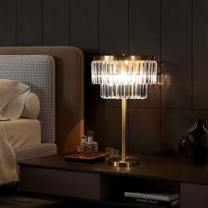 Lampe sur Pied de Luxe Cristal Moderne | Jira - Designix Lampadaire Lampe de Table Dimmable 3 Couleurs
