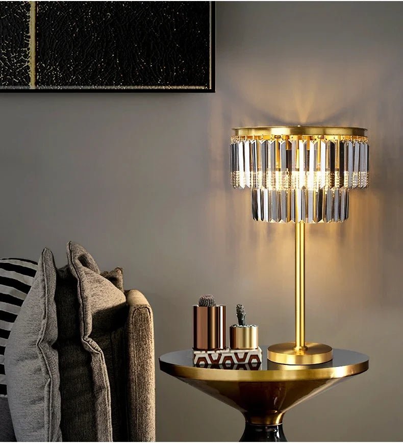 Lampe sur Pied de Luxe Cristal Moderne | Jira - Designix Lampadaire Lampe de Table Dimmable 3 Couleurs
