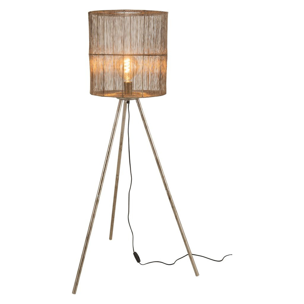 Lampe Sur Pied Métal Antique Grande - Designix