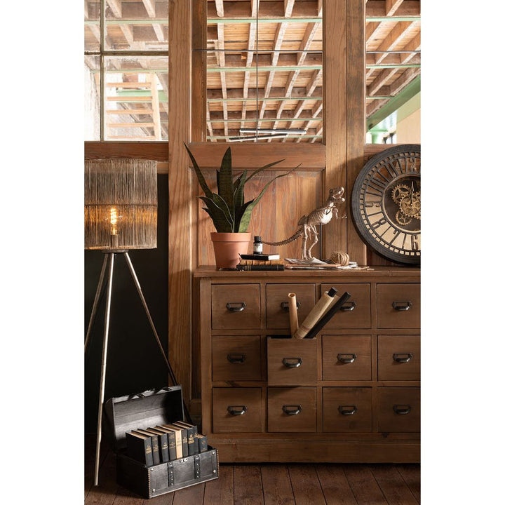 Lampe Sur Pied Métal Antique Grande - Designix
