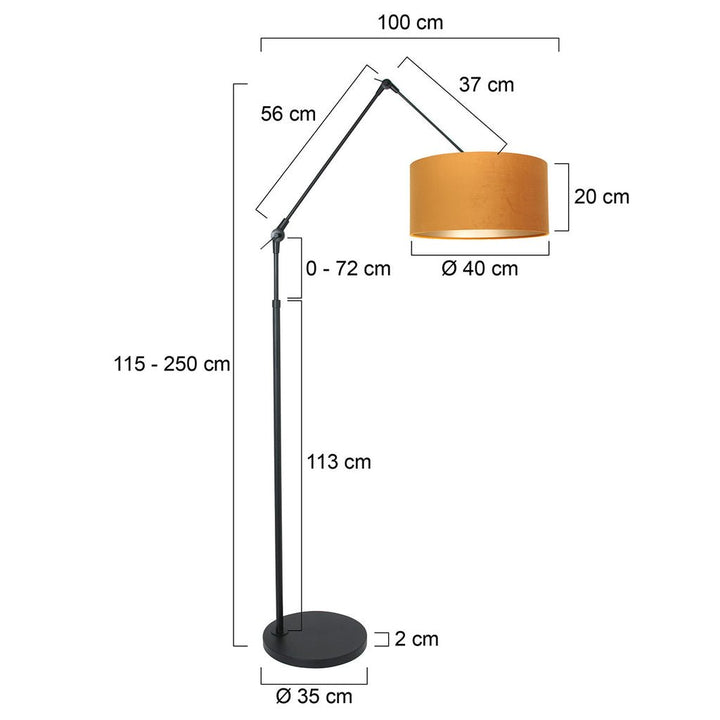 Lampe sur Pied Vintage | Cael - Designix Lampadaire