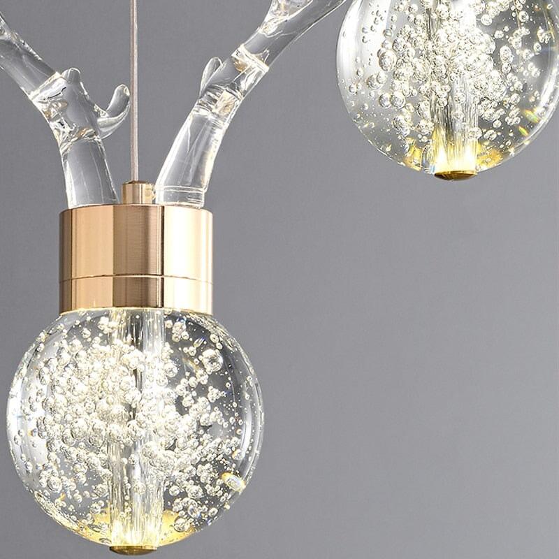 Lampe Suspension Design Cerf | Éclat de Diamant | Designix - Suspension luminaire - https://designix.fr/