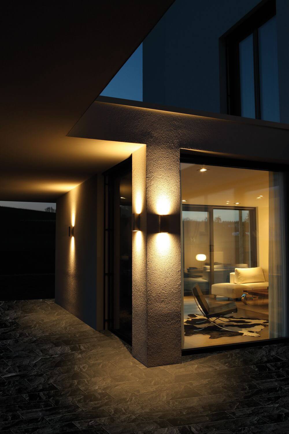 Applique extérieure Down 2 lumières anthracite (015)
