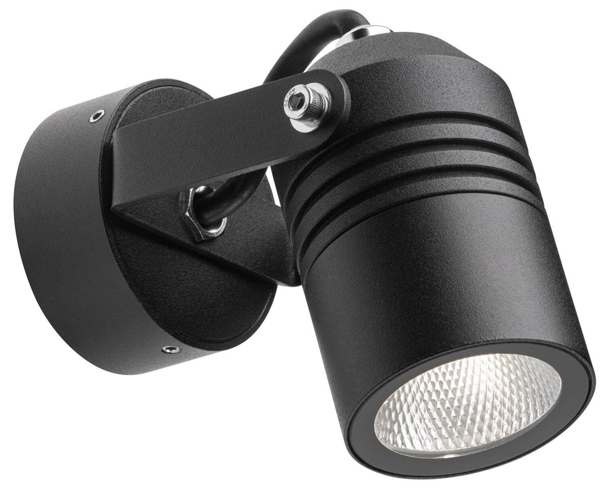 Second plan du projecteur noir sous un angle différent, sans décor