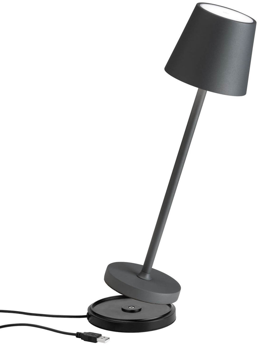 Lampe à poser sans fil Std argentée