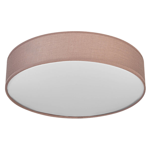 Plafonnier Orbis Paris noir et blanc, tissu, 2 lumières
