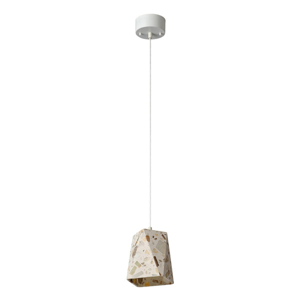 Suspension Gleam blanche et beige, Box
