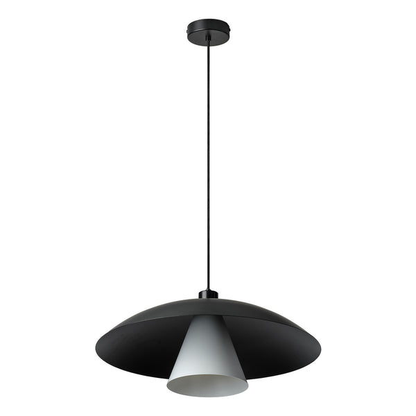 Suspension Flying Mushroom noire et blanche