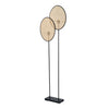 Lampadaire Rattan Dandelion marron et beige