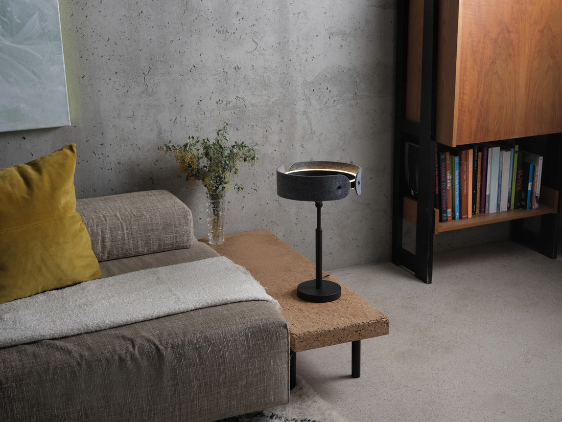Lampe à poser Curve Felt anthracite