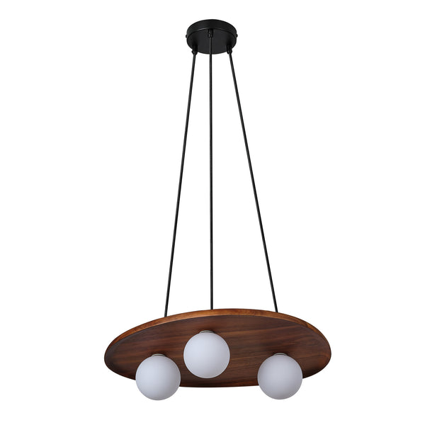 Suspension Acacia Nest marron et bois