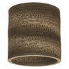 Plafonnier Cardboard Cylinder marron