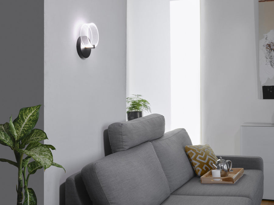 Applique murale Circle noire