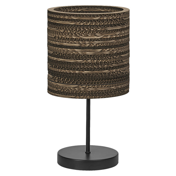 Lampe à poser Cardboard Cylinder marron