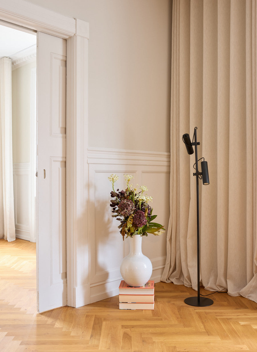 Lampadaire Drums noir
