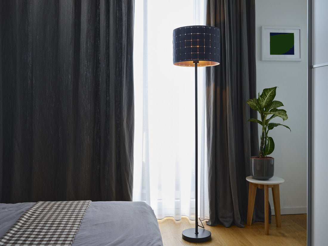 Lampadaire Felt Weaving Cans Standing anthracite