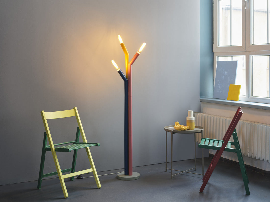 Lampadaire Straw multicolore