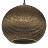 Suspension Cardboard Ball marron, H 127 cm
