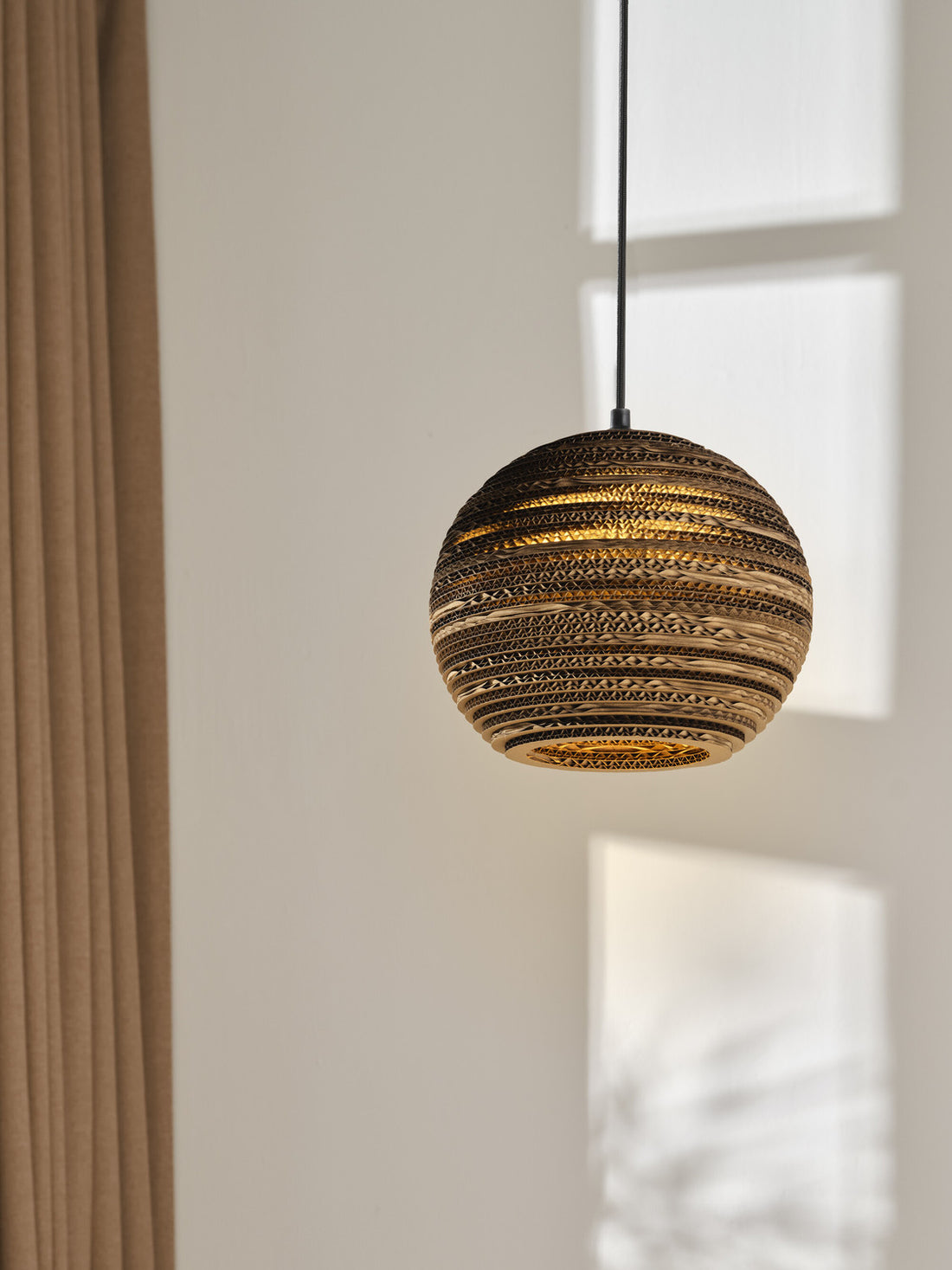 Suspension luminaire | Cardboard Ball H 127 cm