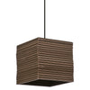 Suspension Cardboard Square marron