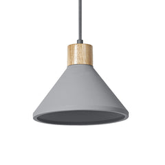 Suspension Concrete Wood anthracite, H 122,5 cm