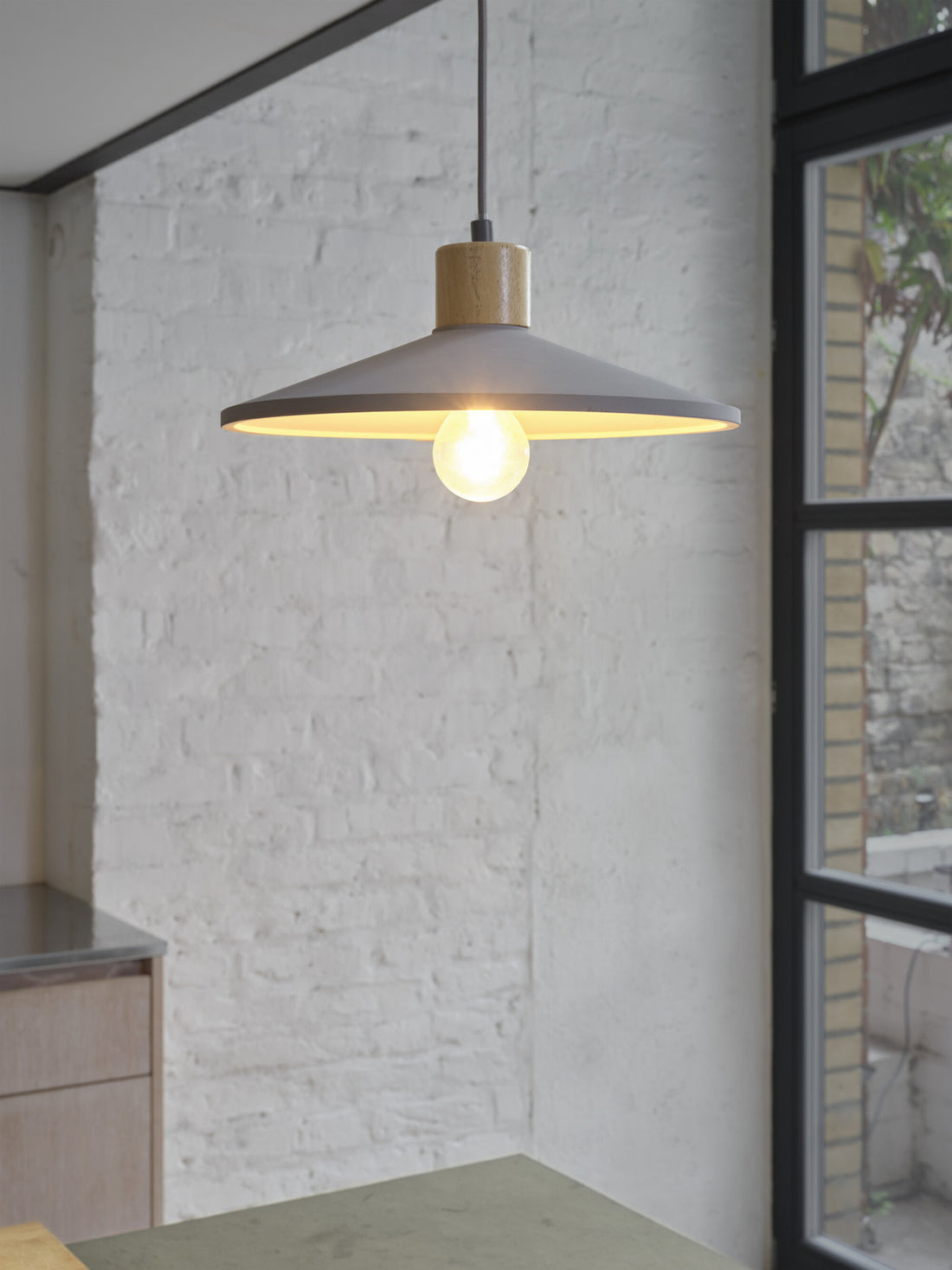 Suspension luminaire | Concrete Wood