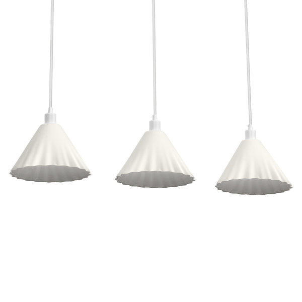 Suspension Pulp blanche, 3 lumières