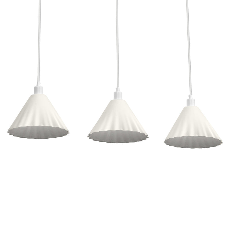 Suspension Pulp blanche, 3 lumières