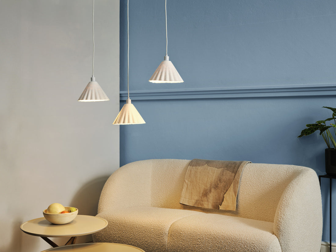 Suspension Pulp blanche, 3 lumières
