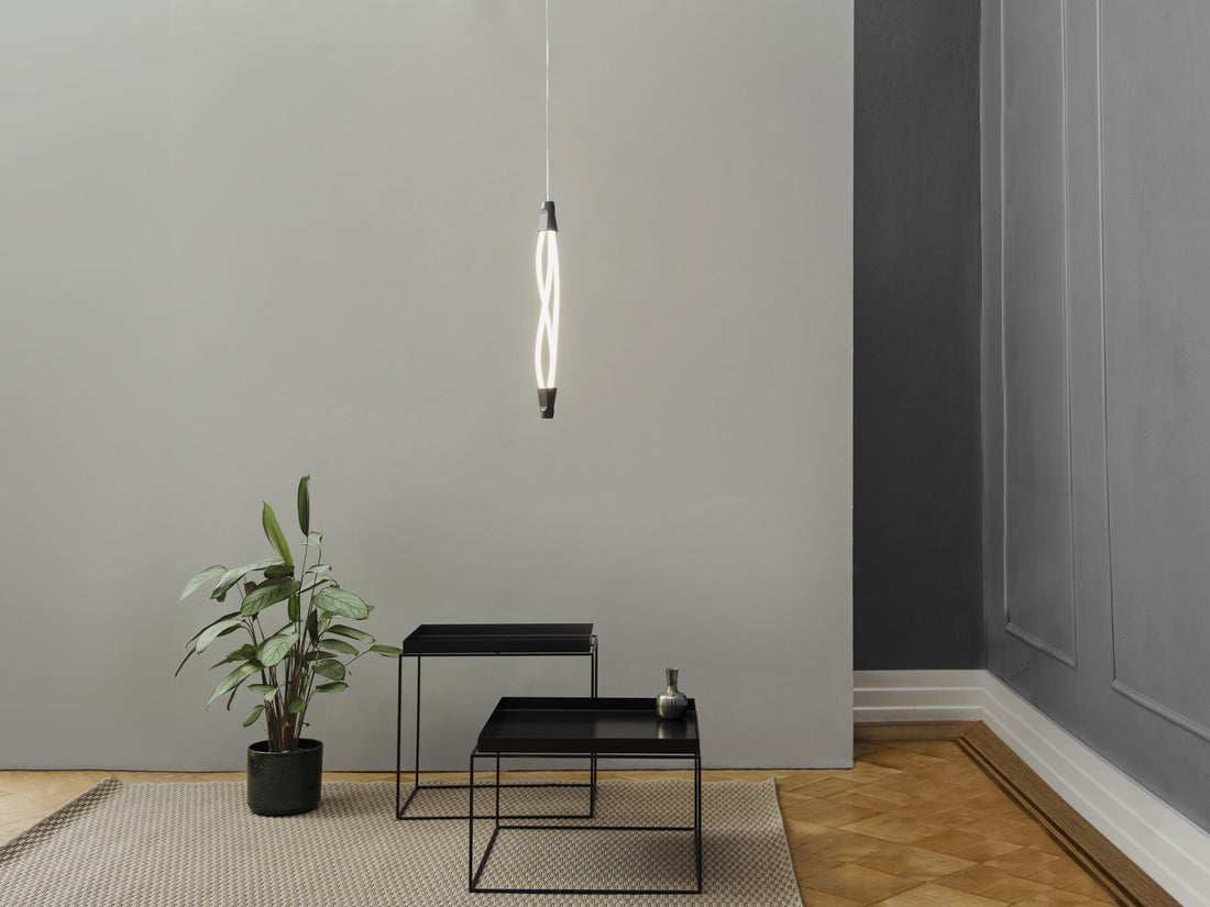 Suspension Swirl anthracite, H 112 cm