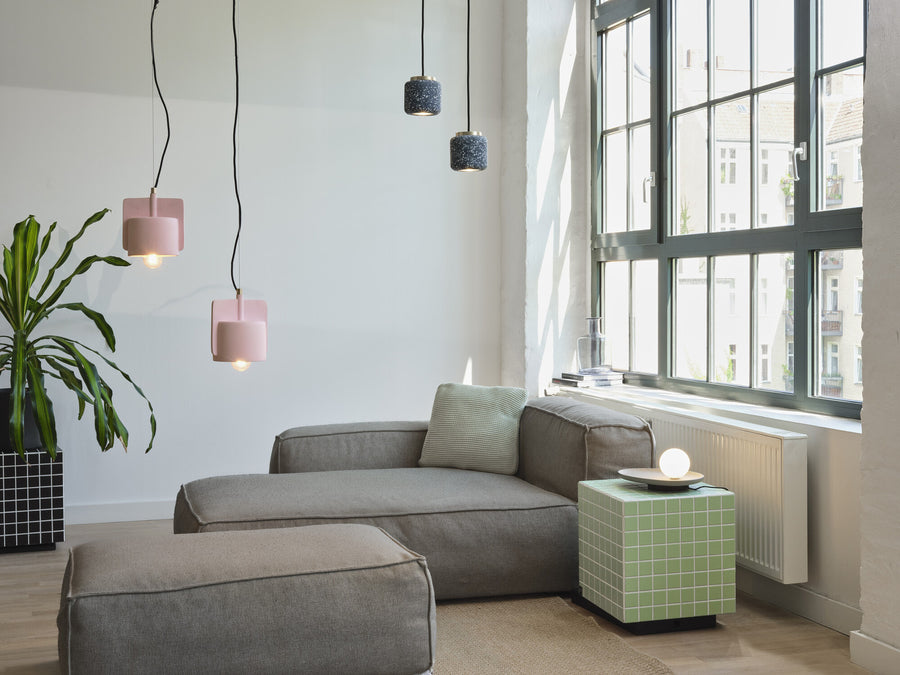 Suspension Terazzo Ball bleu