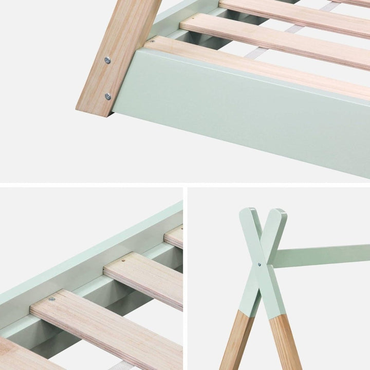 Lit Tipi Bois Massif | Nacre - Designix Lit