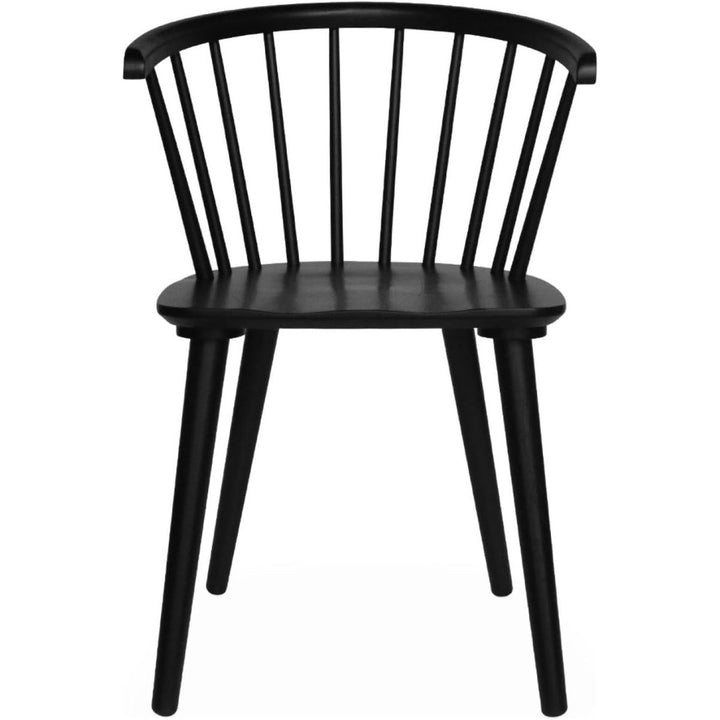 Lot 2 Chaises Bois Noir | Mousse - Designix Chaises