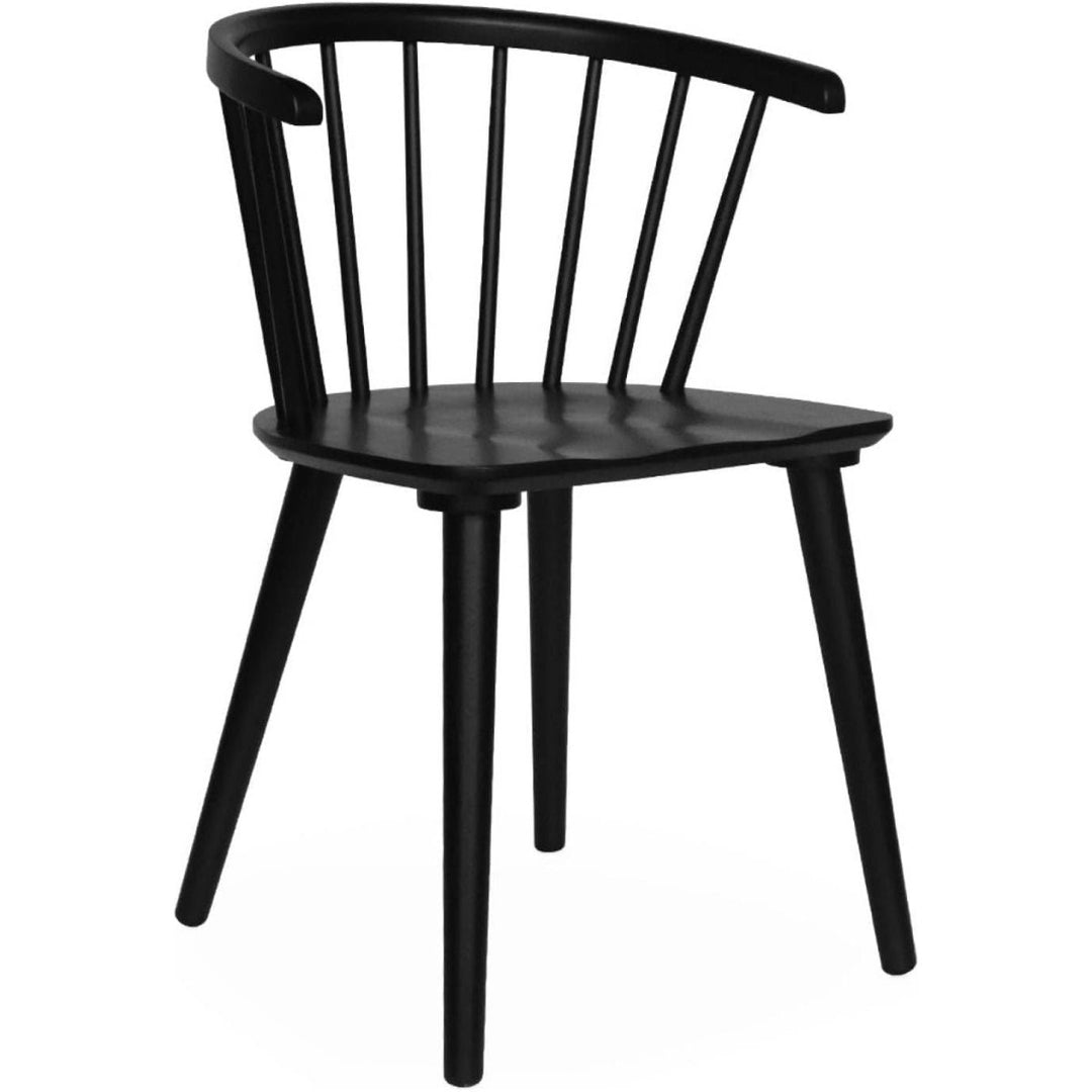 Lot 2 Chaises Bois Noir | Mousse - Designix Chaises