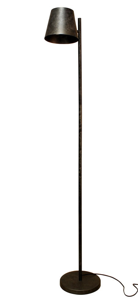 Vue de face du lampadaire sur fond blanc, avec son câble d'alimentation