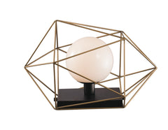 Lampe à poser Abraxas dorée et noire