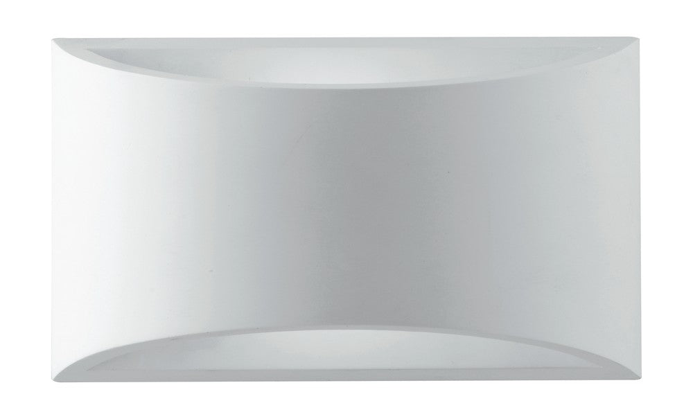 Applique murale Astron blanche, plâtre