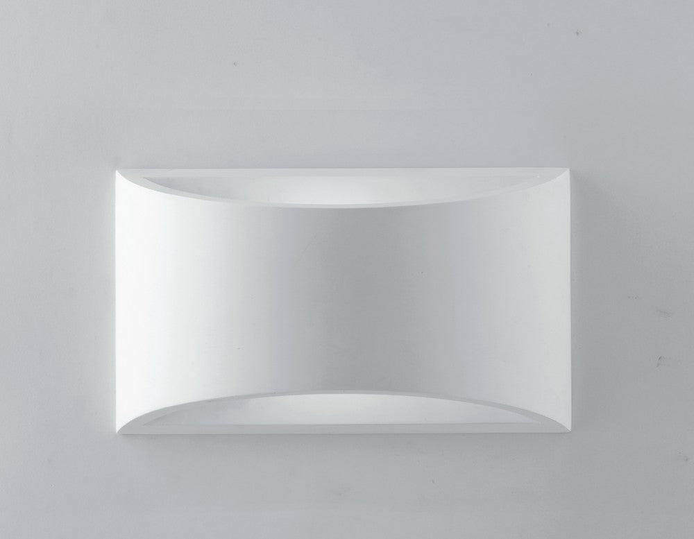 Applique murale Astron blanche, plâtre