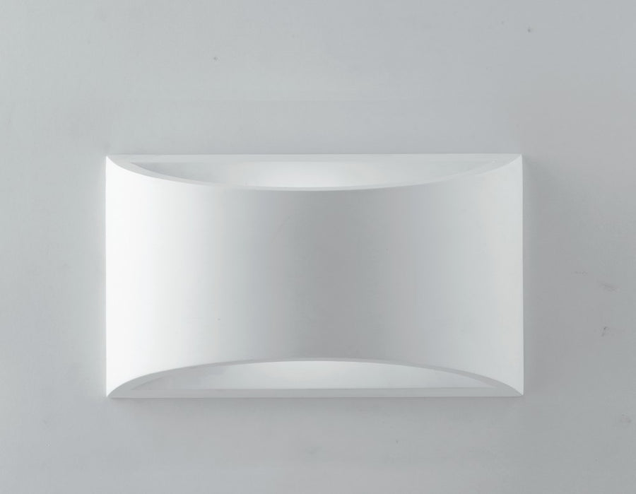 Applique murale Astron blanche, plâtre