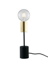 Lampe à poser Axon noire et dorée