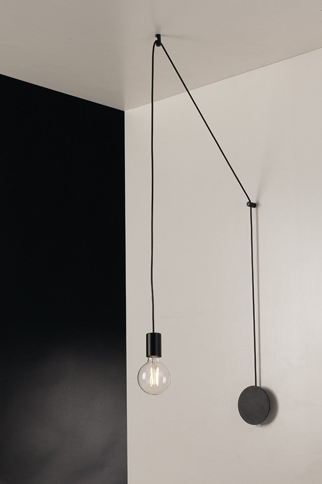 Plafonnier Habitat noir (I-HABITAT-PL1-NER)