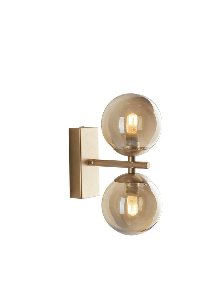Applique murale Honey laiton, verre