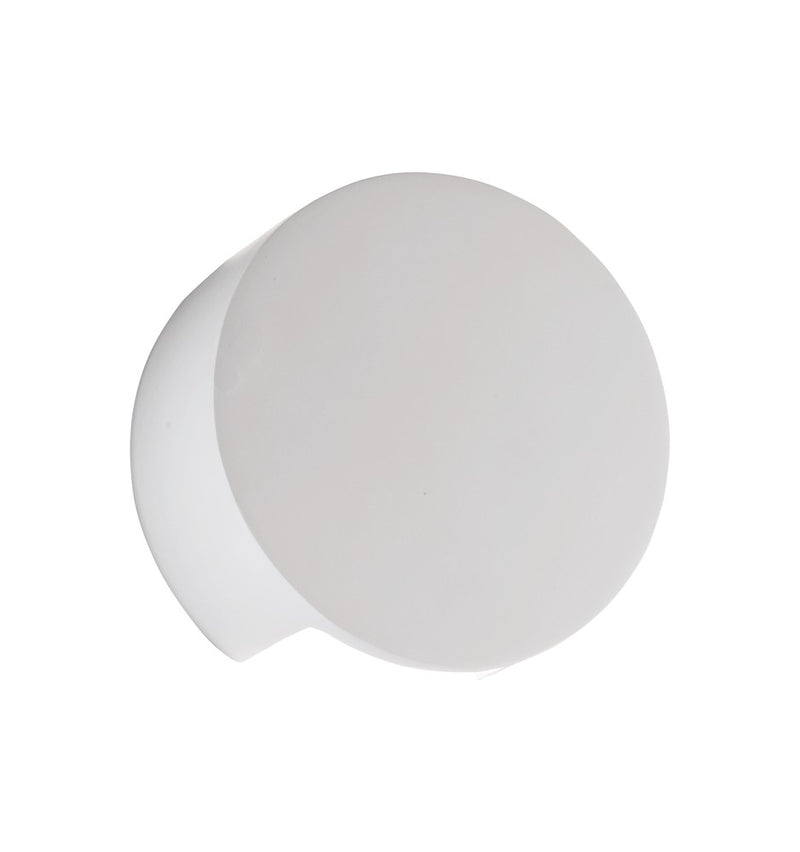 Applique murale Leiron blanche, plâtre