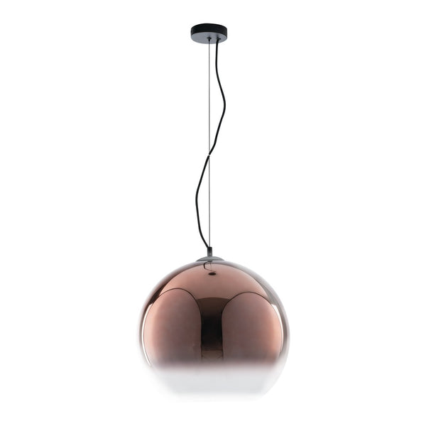 Suspension Marte cuivrée, H 156,7 cm