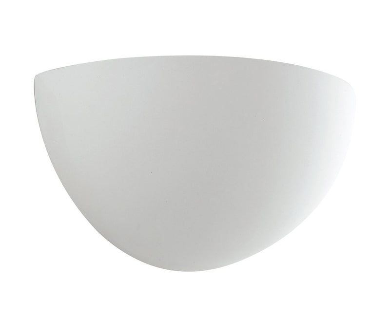 Applique murale Moritz blanche, plâtre, L 25 cm