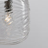 Suspension Nereide chromée, verre