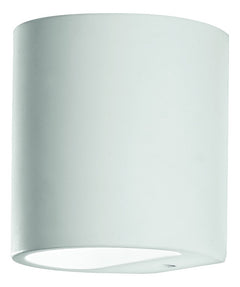 Applique murale Shine blanche, plâtre