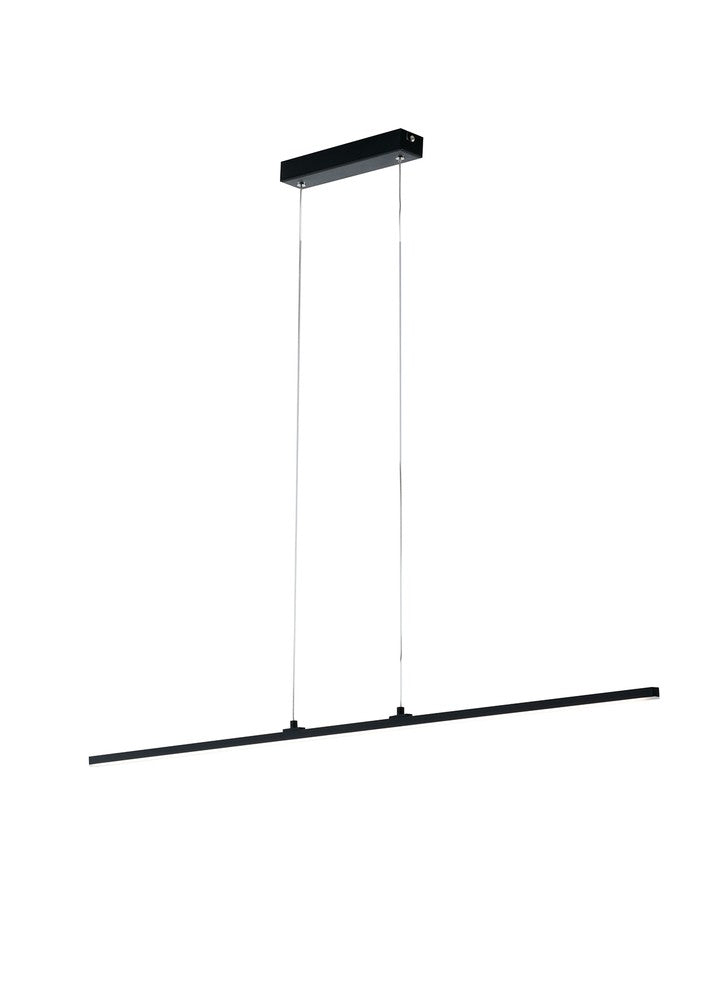 Silhouette complète sur fond blanc, montrant hauteur totale et fixation plafond